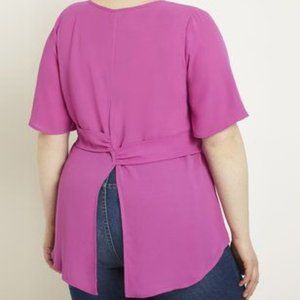 Eloquii Fly Away Back Top